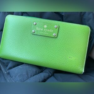 Kate Spade Chartreuse Green wallet
